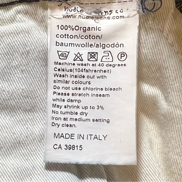 NUDIE Average Joe NJ1695 Organic Denim 32W 32L - Picture 12 of 13